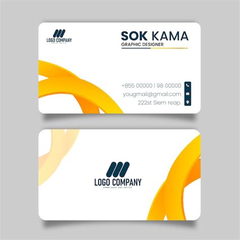 Premium Vector | Modern professional business card, name card