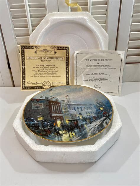 Thomas Kinkade Collectible Plate The Wonder Of The Season Th