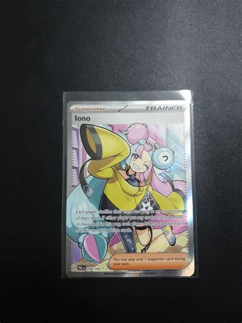 Pokemon Tcg Iono Full Art Trainer Sr Secret Rare Paldea Evolved