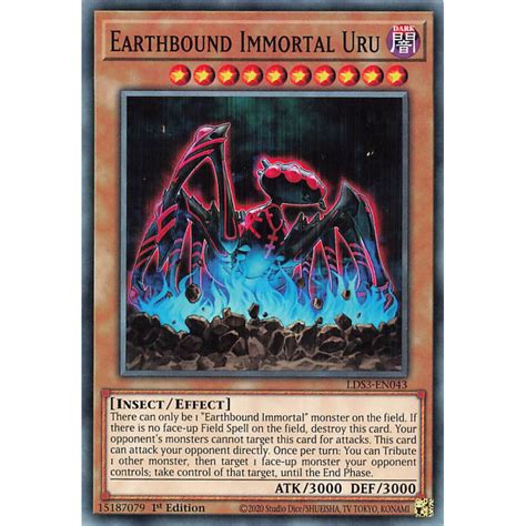 Lds3 En043 Earthbound Immortal Uru Legendary Duelists Season 3 Card