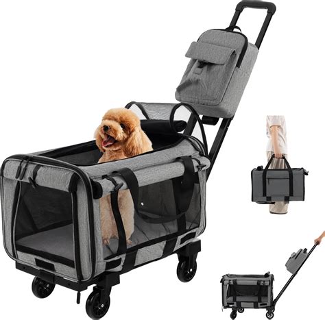 COSTWAY Transportbox Katze Hunde Tragetasche Mobil Transporttasche