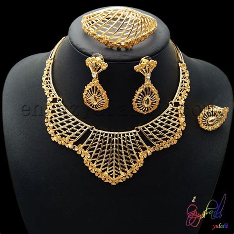 K Gold Plated Fashion Jewelry Sets Of Imitation Wedding Bridal