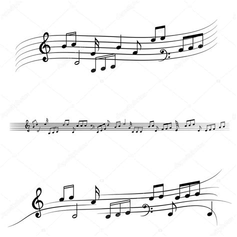 Conjunto De Notas Musicales Vectoriales Vector Gr Fico Vectorial