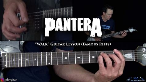 Walk Guitar Lesson W Onscreen Tab Pantera Guitar Academies