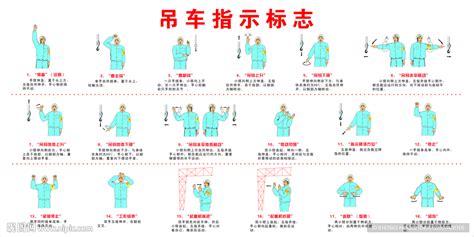 起重吊运作业吊车指挥手势标识设计图广告设计广告设计设计图库昵图网