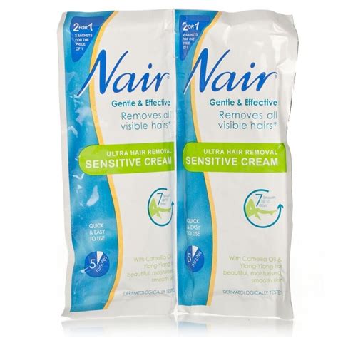 Nair Sensitive Hair Removal Sachets Toiletries £1 Chemist Direct