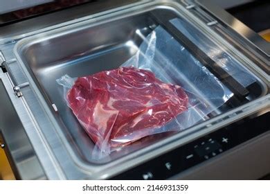 Vacuum Cleaner Vacuum Packaging Meat Products Stock Photo 2147557157 ...