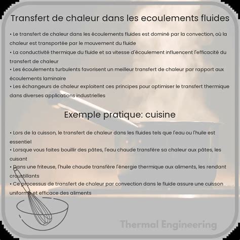 Transfert de chaleur dans les écoulements fluides