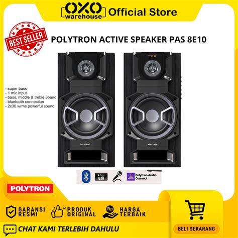 Jual Oxo Warehouse Polytron Speaker Aktif 8 Inch Pas 8e10 Active