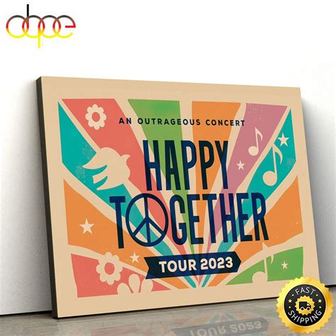 Happy Together Tour 2023 Poster Canvas