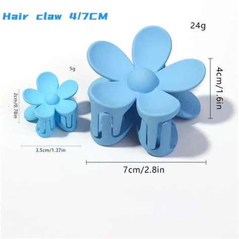 3 5 7cm Mode Blume Klaue Clip F R Frauen M Dchen S Es Haar Klaue