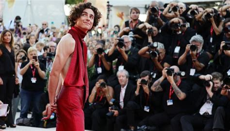 Timoth E Chalamet Turns Heads In A Backless Dress At Venice Film Festival