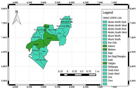 Map Of Ondo State Showing The Study Area Source Ijagin And Adekunle