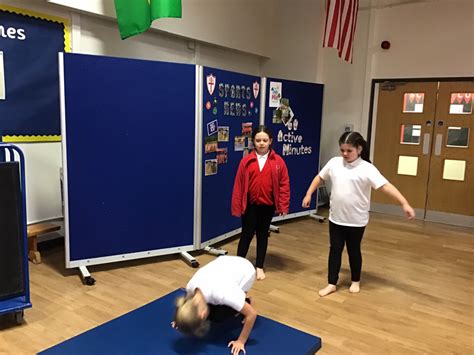 Pe Gymnastics In Action St Annes Catholic Primary School