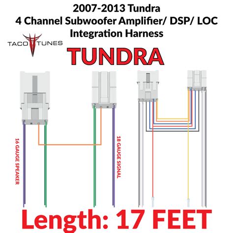 Tundra Add Amplifiers To Factory Stereo Plug Play Harness