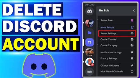 How To Delete Discord Account Pc Mobile Youtube