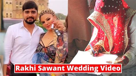 Rakhi Sawant Wedding Video Rakhi Adil Khan Wedding Nikah Video