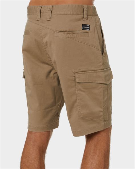 Volcom Revel Stretch Mens 20 Cargo Short Khaki Surfstitch