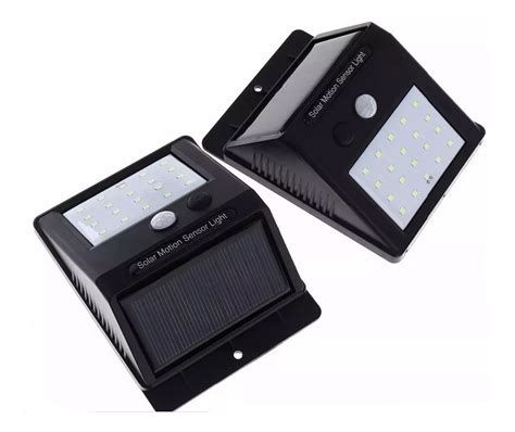 Kit Arandela Solar Lumin Ria C Sensor De Presen A Leds R