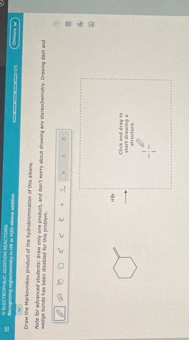 Solved Draw The Markovnikov Product Of The Hydrobromination Chegg