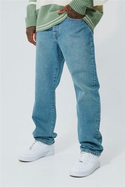 Relaxed Rigid Jeans Boohoo