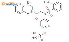 Acetamide N Ethyl 2 6 Methoxy 3 Pyridinyl 2 Methylphenyl Sulfonyl