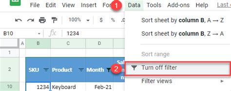 How To Remove Filters In Excel Google Sheets Automate Excel