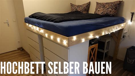 Hochbett Aus Holz Selber Bauen Mit Hilfe Von Ikea Schr Nken Youtube