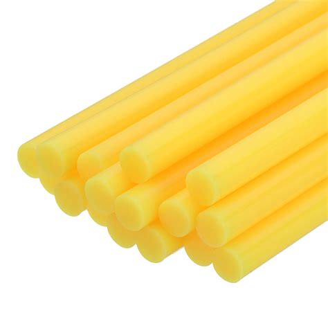 16 Pack Mini Hot Glue Sticks 0 28 Dia X 7 87 Long EVA Glue Gun Sticks Light Yellow For DIY