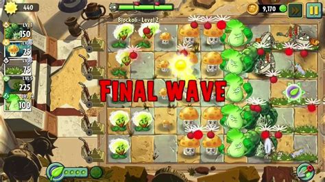 Plants Vs Zombies 2 Blockoli Level 1 5 Youtube