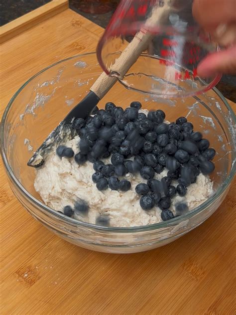 Air Fryer Blueberry Butter Swim Biscuits