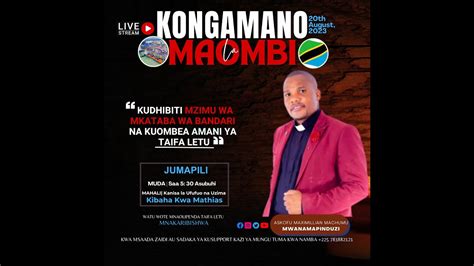 Live Kongamano La Maombi Kudhibiti Mzimu Wa Mkataba Wa Bandari Na