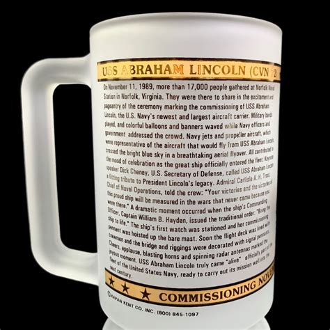 Culver Beer Stein With Mount Rushmore Or Uss Abraham Lincoln Etsy