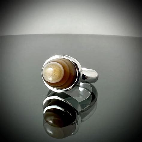 Sulemani Aqeeq Agate Silver Ring