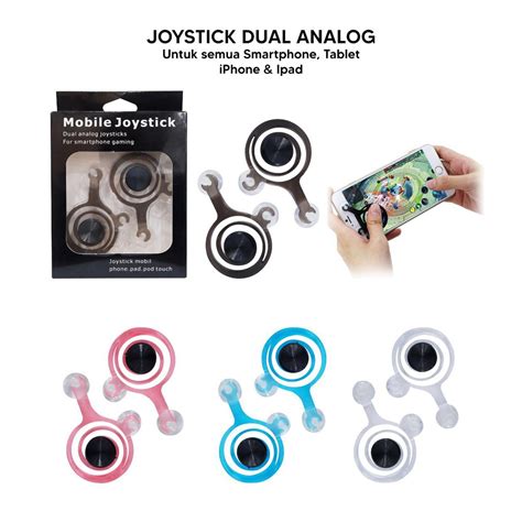 Jual Gamepad Joystick Tempel Layar HP TABLET Mobile Joy Stick Dual