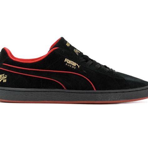 Puma Black And Red Trainers Depop