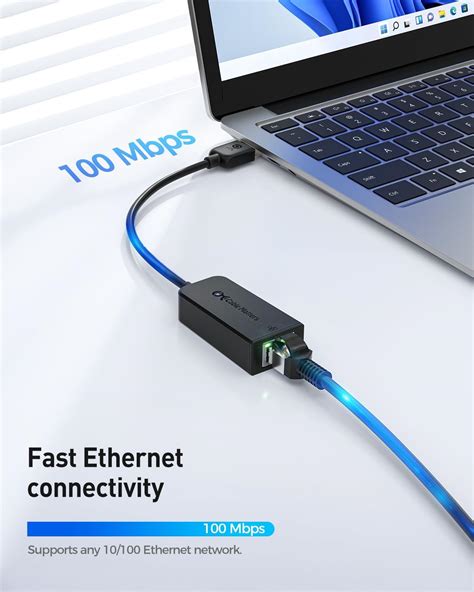 Cable Matters USB to Ethernet Adapter Cable (USB 2.0 to Ethernet / USB to RJ45) Supporting 10 / ...