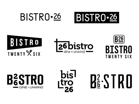 Bistro 26 Logo Options by Virmar Costa on Dribbble