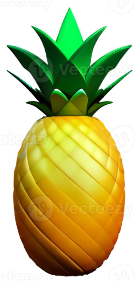 3d Pineapple Illustration 31713042 Png