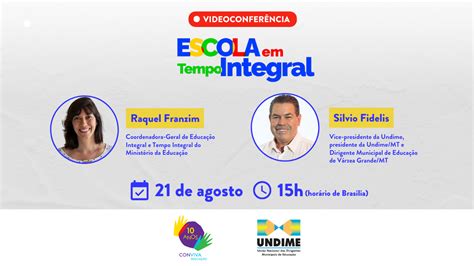 Programa Escola em Tempo Integral é tema de videoconferência do Conviva