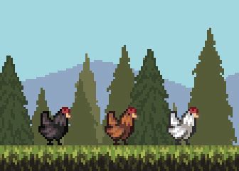 Pixel Art Farm Animals by GandalfHardcore