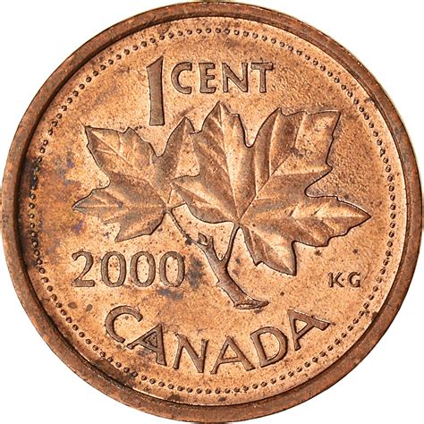 Coin Canada Elizabeth II Cent 2000 Royal Canadian Mint Ottawa