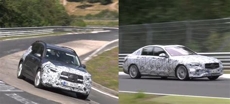 Mercedes Erlkönig auf dem Nürburgring gefilmt Zwei Spy Shot Videos C