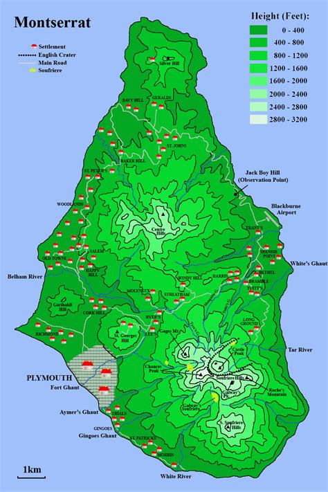 Montserrat Map Mappery