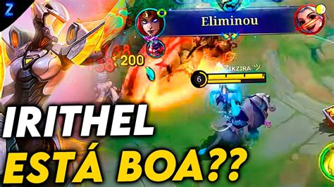 IRITHEL AINDA CLICA NO MÍTICO IRITHEL GAMEPLAY Mobile Legends