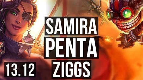 SAMIRA Rell Vs ZIGGS Thresh ADC Penta 67 Winrate Legendary