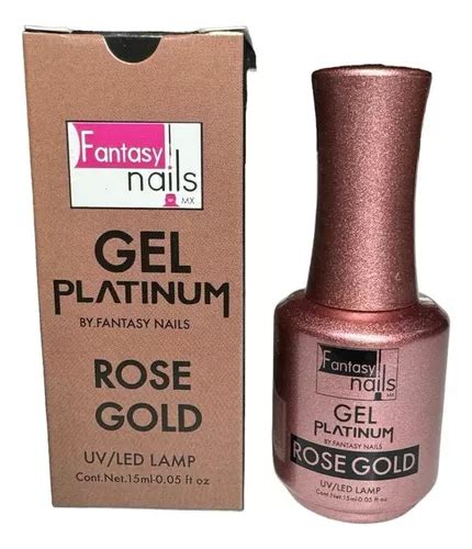 Gel Platinum Fantasy Nails 15 Ml Color Rose Gold MercadoLibre