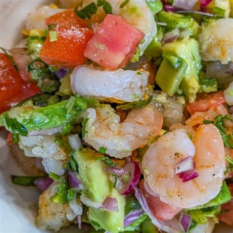 Zesty Lime Shrimp And Avocado Salad Cookmexican