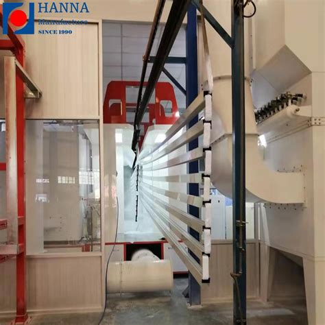 Horizontal Automatic Powder Coating Line With Spraying System For