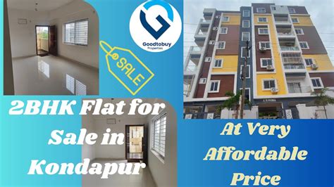 New Bhk North Facing Flat For Sale In Kondapur At Very Affordable